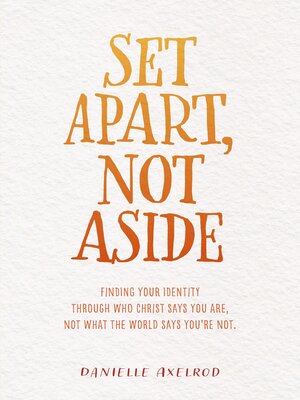 cover image of Set Apart, Not Aside